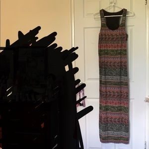 AEO L Maxi Dress Sleeveless Open Back Double Slit